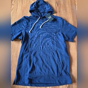 Mens M MD Under Armour Team Stadium SS Hoodie Navy NWT